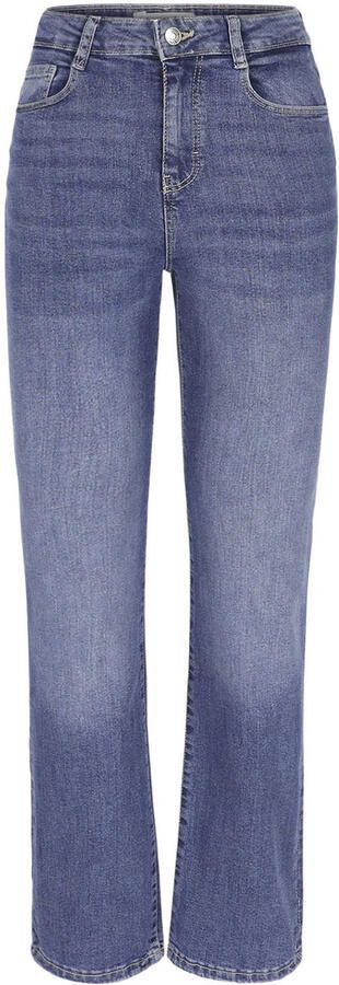 LOLALIZA high waist straight leg jeans dark blue denim - Foto 3