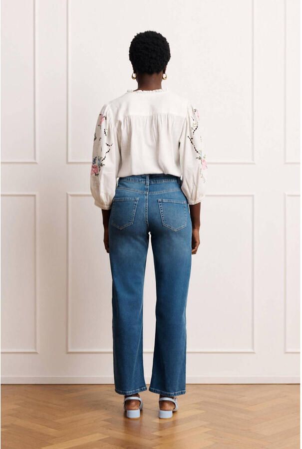 LOLALIZA high waist straight leg jeans light blue denim - Foto 2