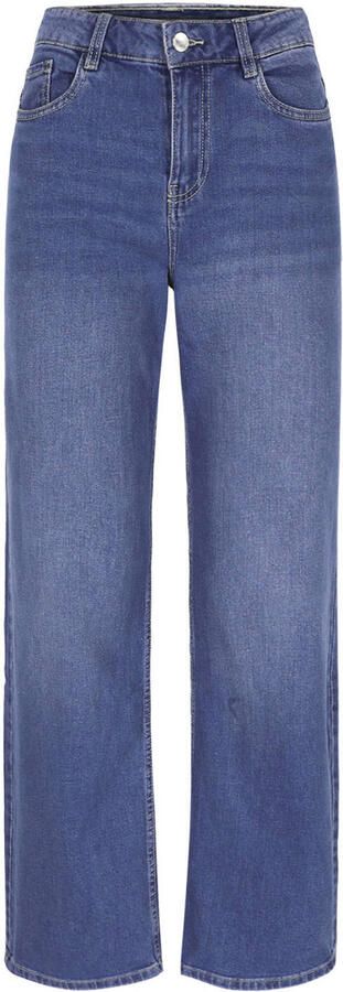 LOLALIZA high waist straight leg jeans medium blue denim - Foto 3