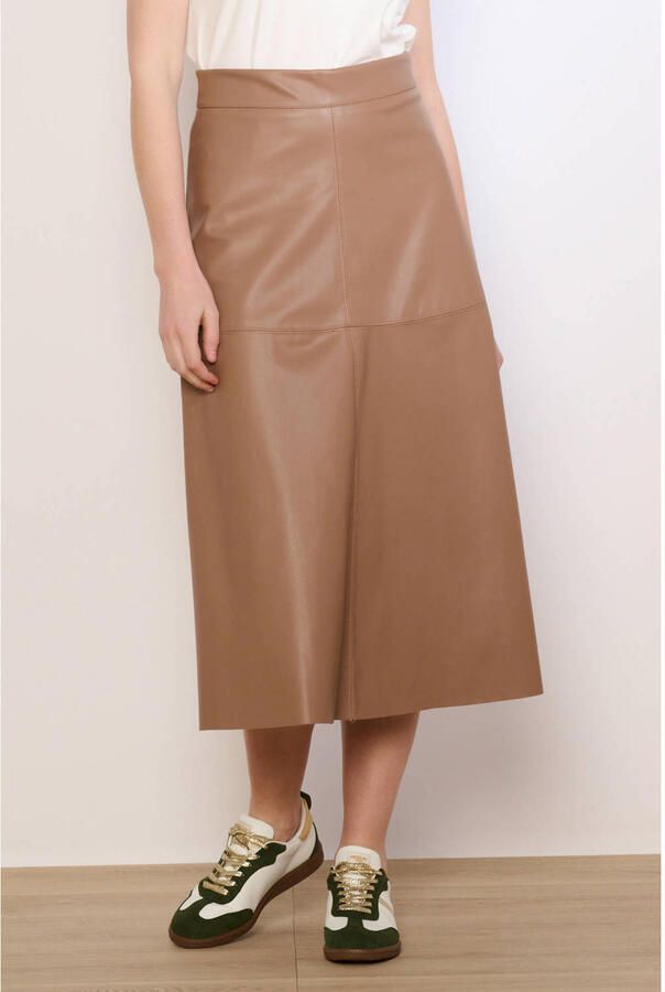 LOLALIZA imitatieleren rok beige