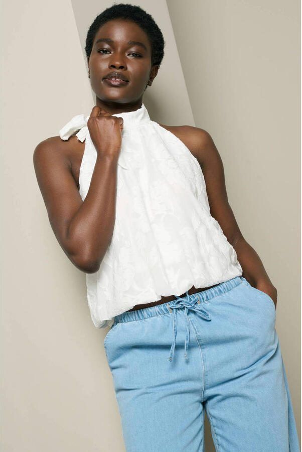 LOLALIZA jacquard top wit