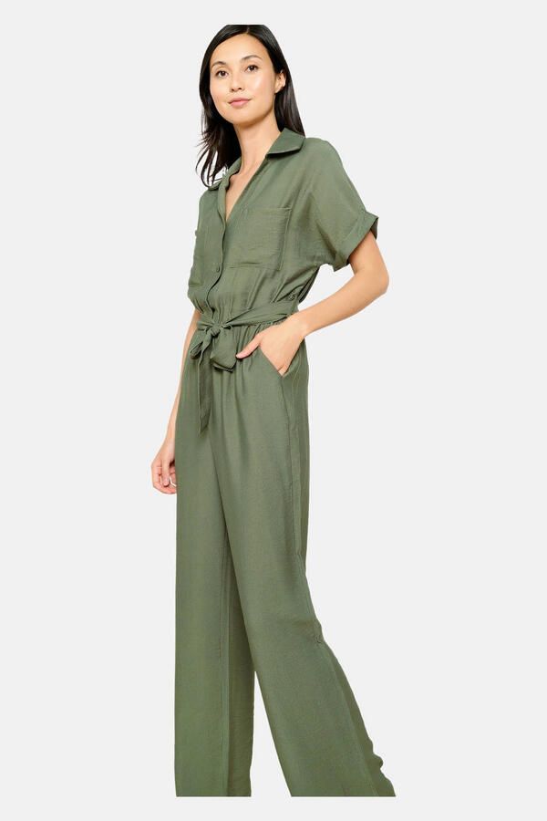 LOLALIZA jumpsuit donkergroen