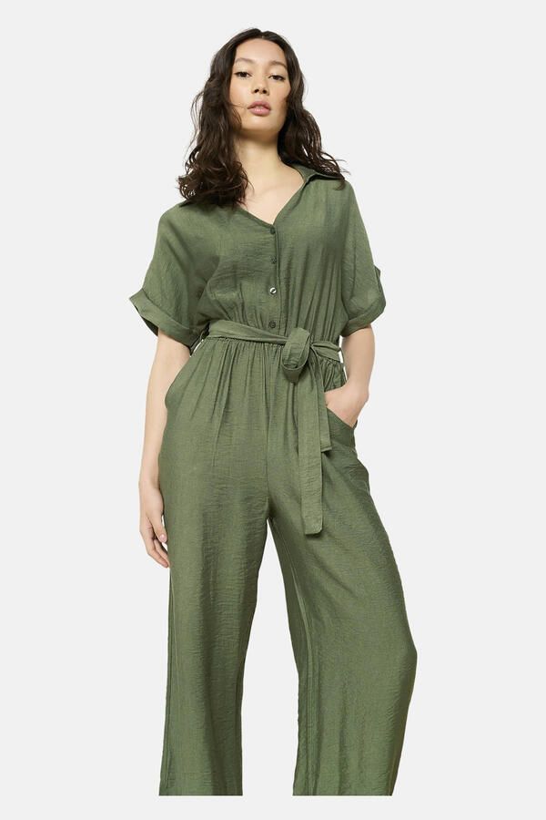 LOLALIZA jumpsuit donkergroen