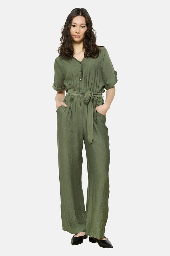 LOLALIZA jumpsuit donkergroen - Foto 3