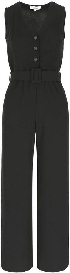 LOLALIZA jumpsuit linnen zwart - Foto 3