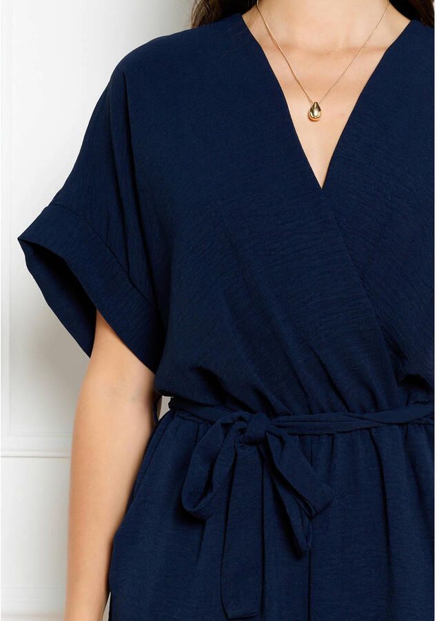 LOLALIZA jumpsuit met ceintuur donkerblauw