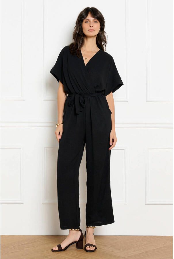 LOLALIZA jumpsuit met ceintuur zwart - Foto 2
