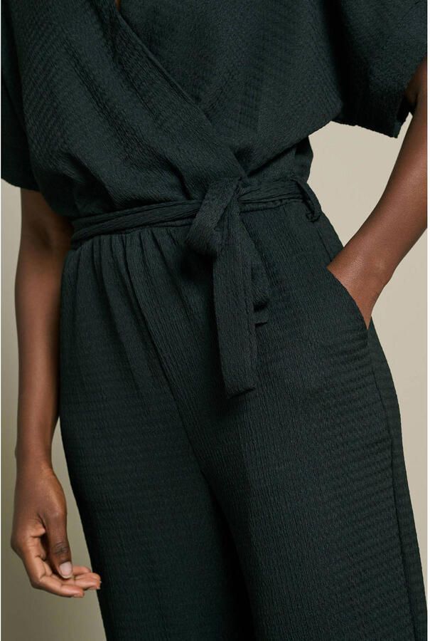 LOLALIZA jumpsuit met ceintuur zwart - Foto 2