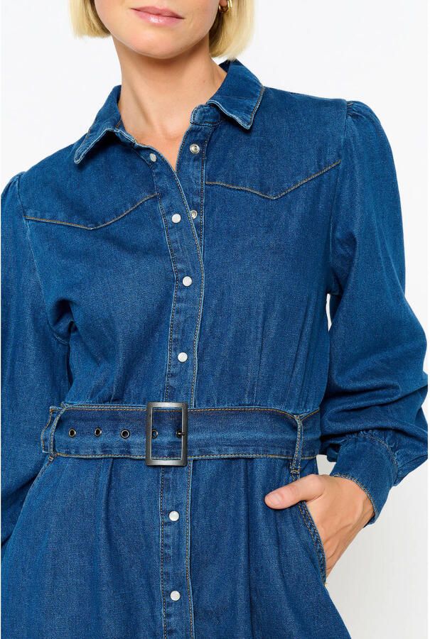 LOLALIZA jurk dark blue denim - Foto 2
