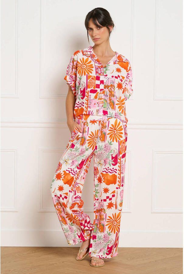 LOLALIZA loose fit broek roze - Foto 2