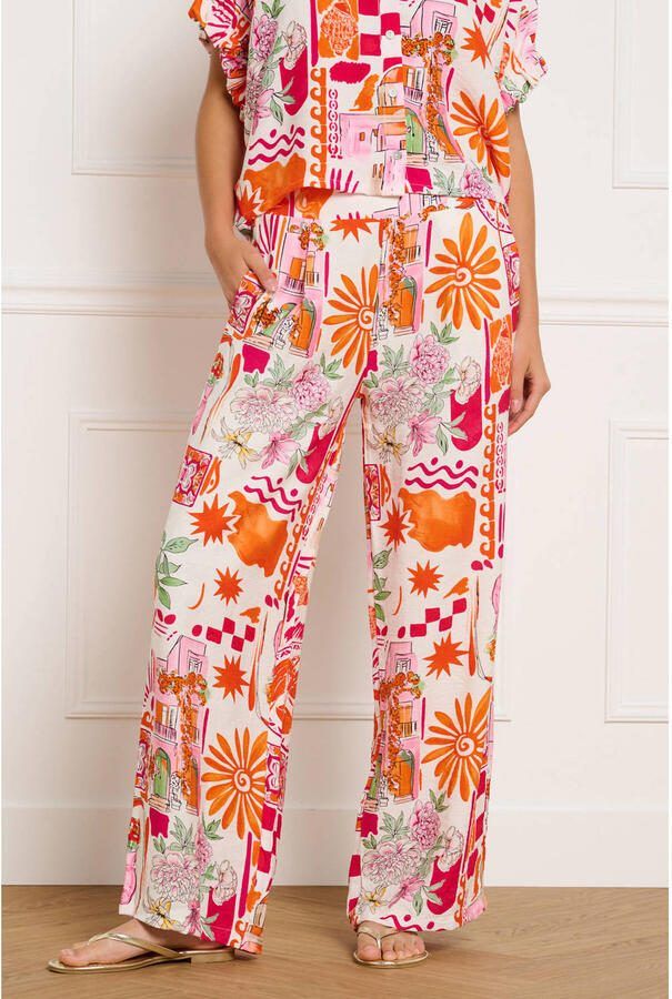 LOLALIZA loose fit broek roze - Foto 3