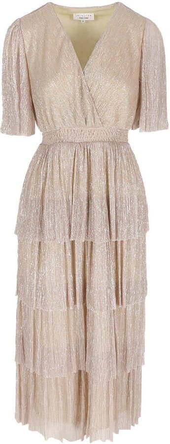 LOLALIZA maxi jurk beige - Foto 3