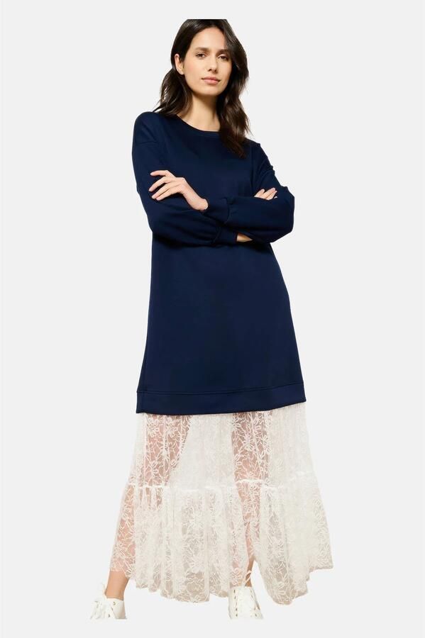LOLALIZA maxi jurk donkerblauw - Foto 2