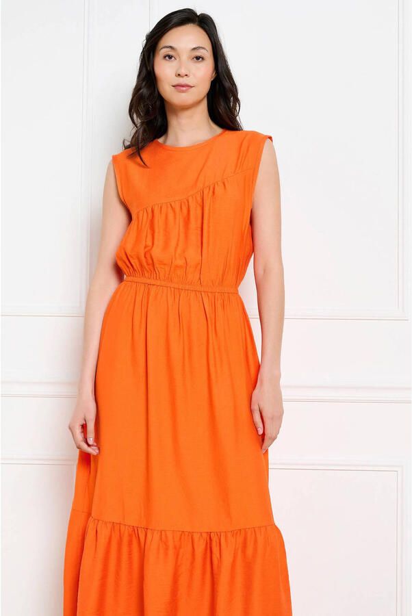 LOLALIZA maxi jurk oranje