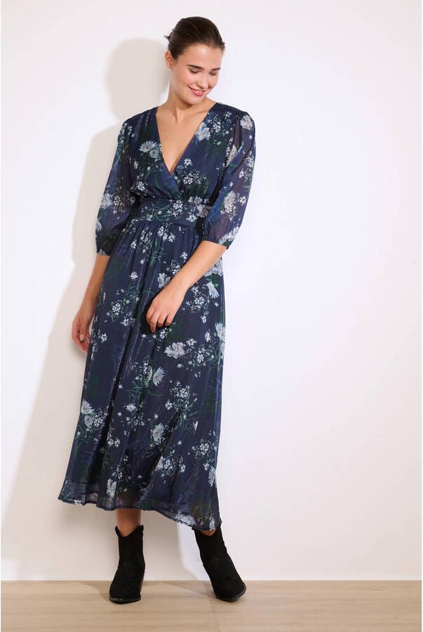 LOLALIZA midi jurk donkerblauw - Foto 2