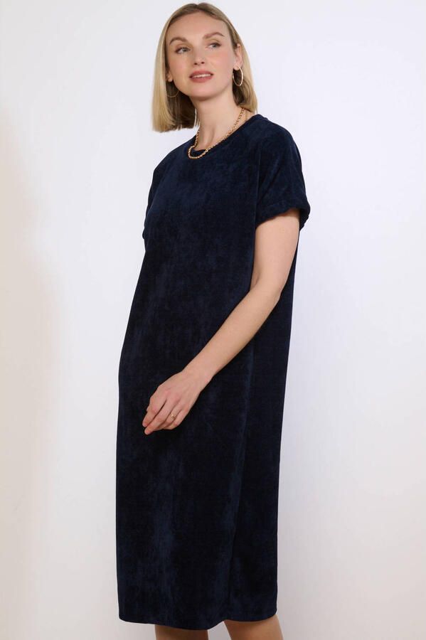 LOLALIZA midi jurk donkerblauw - Foto 3