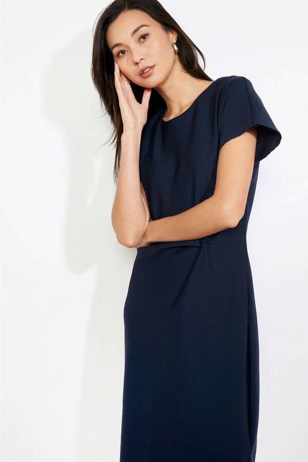 LOLALIZA midi jurk donkerblauw