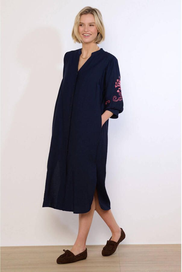 LOLALIZA midi jurk donkerblauw - Foto 2