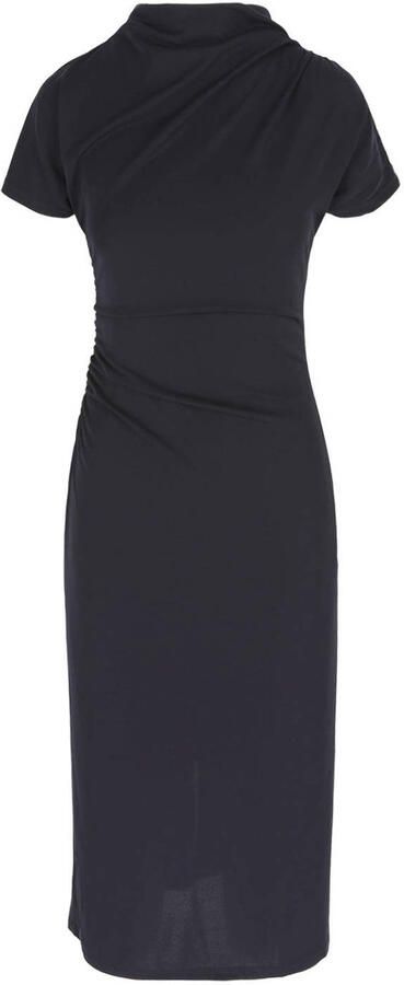 LOLALIZA midi jurk donkerblauw - Foto 3