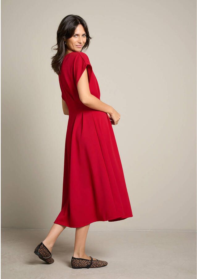 LOLALIZA midi jurk rood - Foto 2