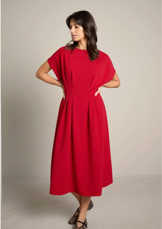 LOLALIZA midi jurk rood - Foto 2