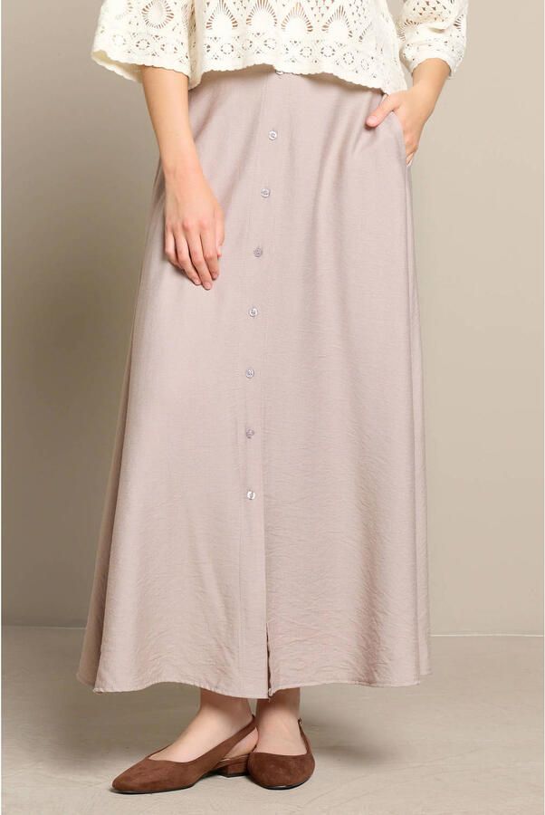 LOLALIZA midi rok beige