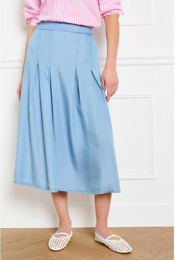 LOLALIZA midi rok blauw