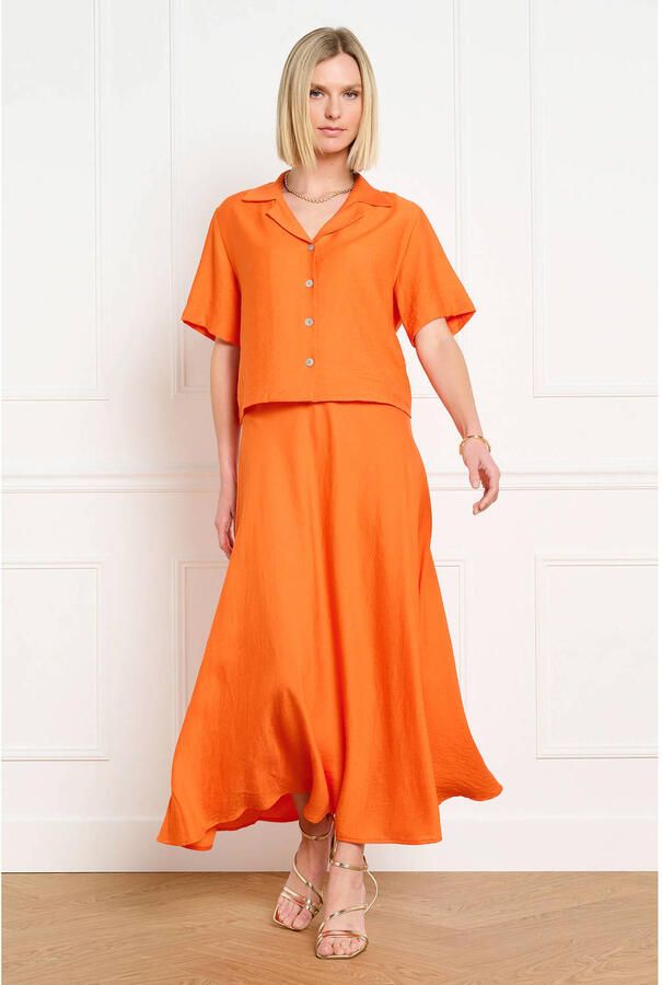 LOLALIZA midi rok oranje - Foto 2
