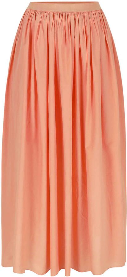 LOLALIZA midirok met plissé oranje - Foto 3