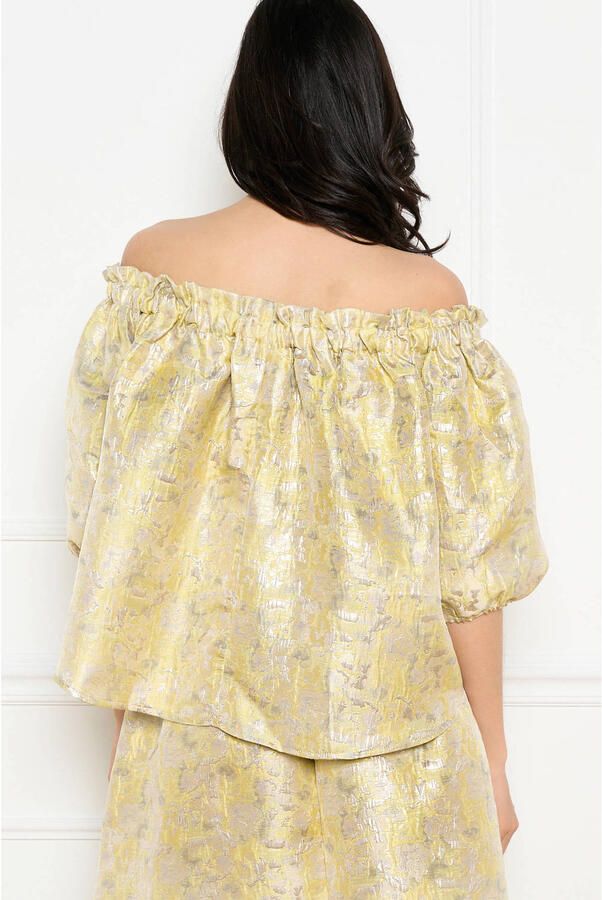 LOLALIZA off shoulder top geel - Foto 3