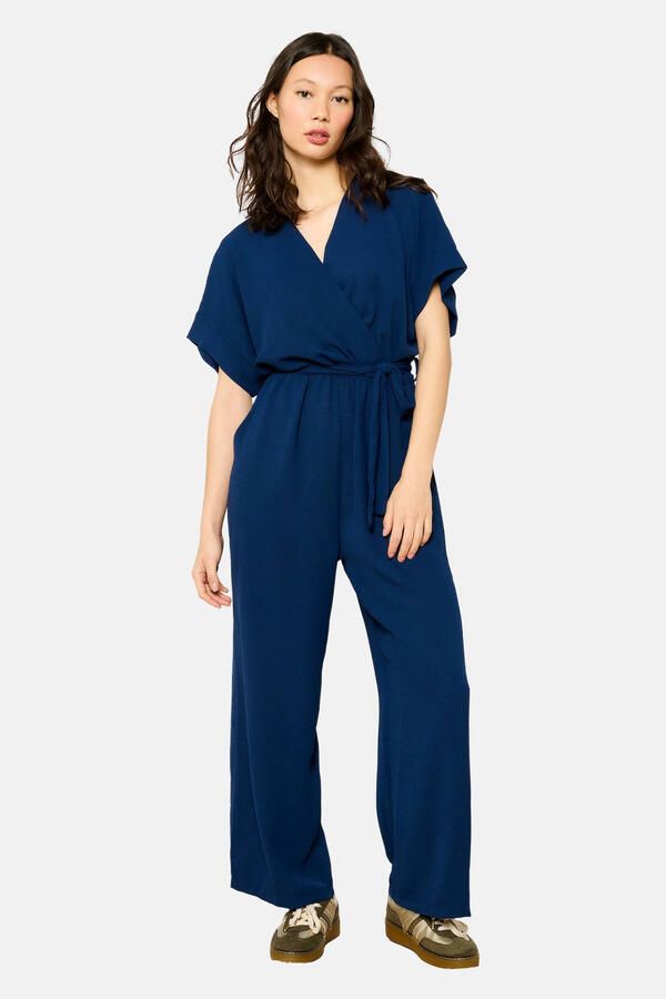 LOLALIZA rechtvallend jumpsuit marine