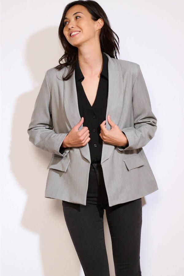LOLALIZA regular blazer grijs - Foto 1
