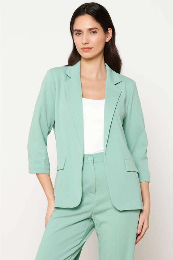 LOLALIZA regular blazer mintgroen