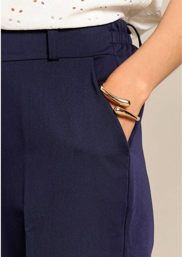 LOLALIZA regular fit broek donkerblauw - Foto 2