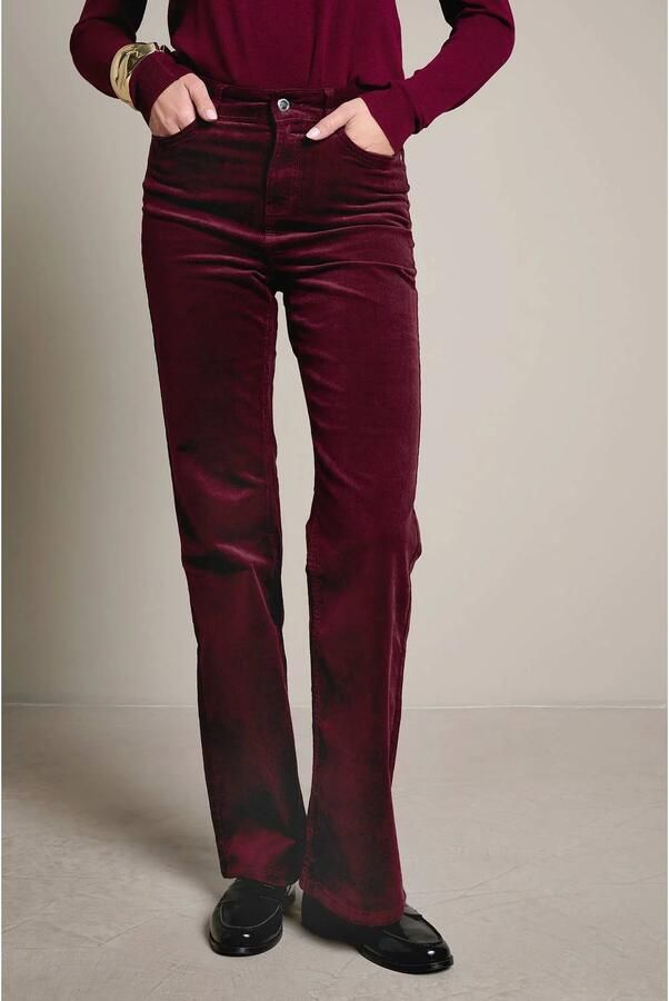 LOLALIZA regular fit jeans donkerrood