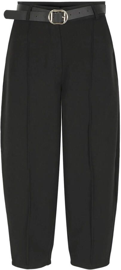 LOLALIZA regular waist barrel broek zwart - Foto 3