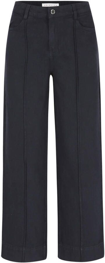 LOLALIZA regular waist wide leg jeans donkerblauw - Foto 3