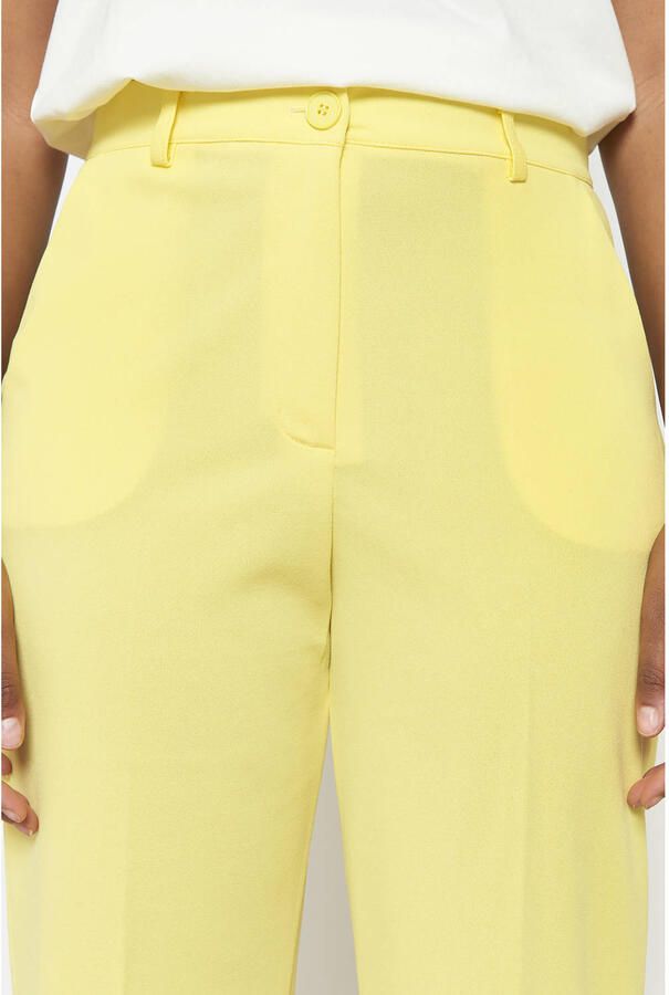 LOLALIZA regular waist pantalon geel - Foto 2