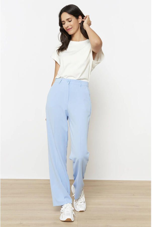 LOLALIZA regular waist pantalon lichtblauw - Foto 1