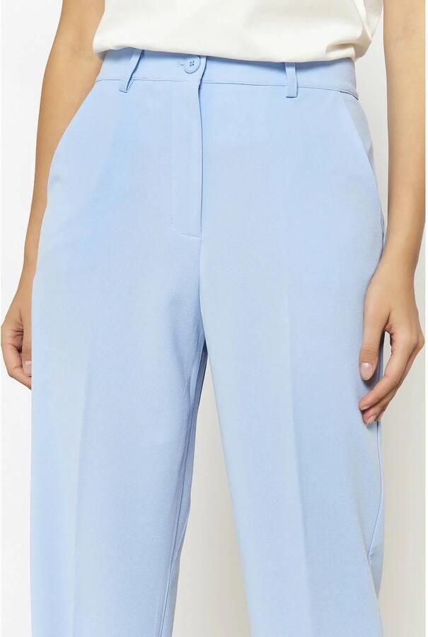 LOLALIZA regular waist pantalon lichtblauw - Foto 2