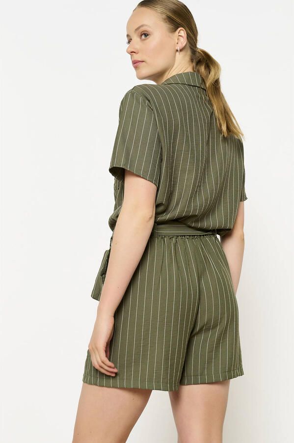 LOLALIZA relaxed high waist casual short groen - Foto 2