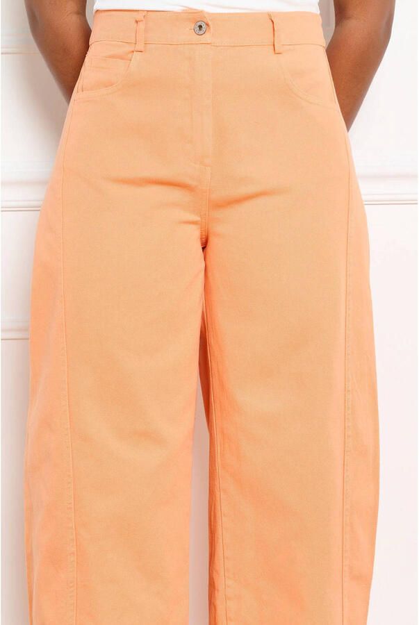 LOLALIZA Sanny x Wehkamp barrel jeans oranje - Foto 3