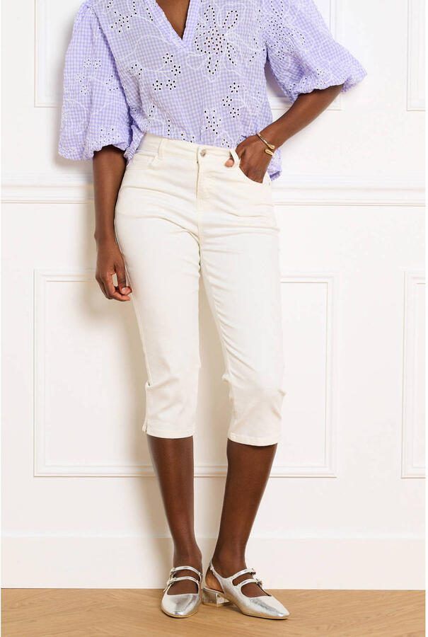 LOLALIZA skinny regular waist capri ecru