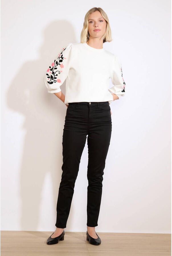 LOLALIZA slim regular waist broek zwart - Foto 2