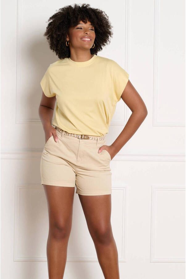 LOLALIZA slim regular waist chino short beige