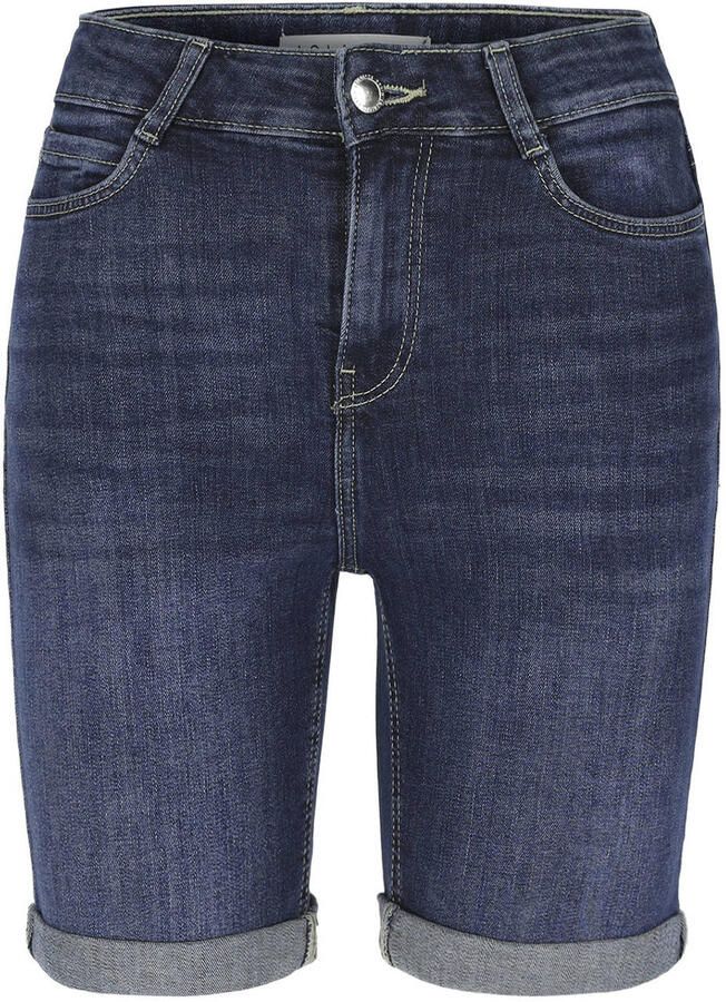 LOLALIZA slim regular waist short dark blue denim - Foto 2