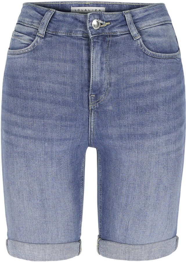 LOLALIZA slim regular waist short medium blue denim - Foto 2