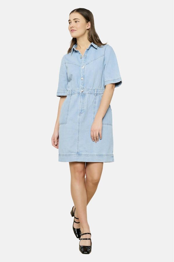 LOLALIZA spijkerjurk light blue denim