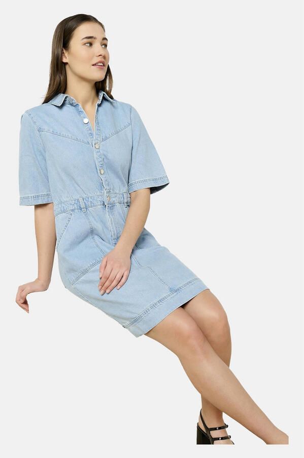 LOLALIZA spijkerjurk light blue denim - Foto 2