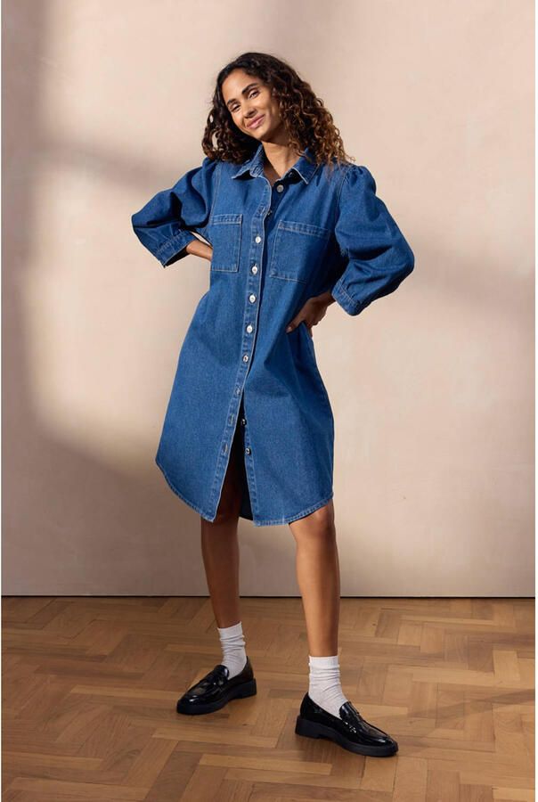 LOLALIZA spijkerjurk medium blue denim